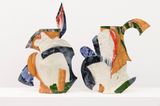Athena Diptych Vase by Betty Woodman contemporary artwork sculpture