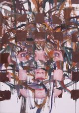 Untitled Rust Colored Hair by Jim Shaw contemporary artwork painting