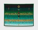 Croix dAgadez losange vert emeraude by Abdoulaye Konate contemporary artwork Textile