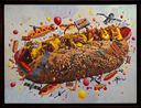 The hills have eyes and ears  and apparently  any toppings you like by Keb Cerda contemporary artwork Painting