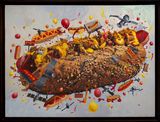The hills have eyes and ears  and apparently  any toppings you like by Keb Cerda contemporary artwork painting