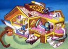 Modern Home by Peter Saul contemporary artwork Works on Paper