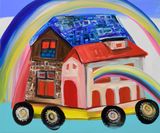 Tomorrows Rainbows by Aki Kondo contemporary artwork painting