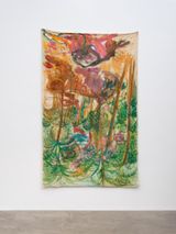 Out of Framefrom the series Manifestacao by Pelagie Gbaguidi contemporary artwork painting