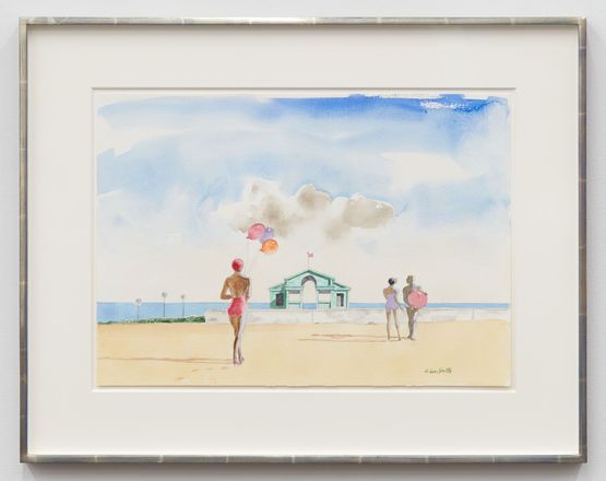 The Latecomer by Hughie Lee-Smith contemporary artwork Painting