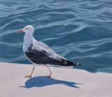 The Walking Seagull by Long Quan contemporary artwork painting