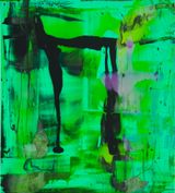 He always blamed blacks and jews for ruining everything in his life even though he had been the mayor of Eurobodalla Shire was wealthy owned huge tracks of land across the Shoalhaven but it seemed his early ambition was to star in a theatrical event with Cate Blanchett by Dale Frank contemporary artwork painting