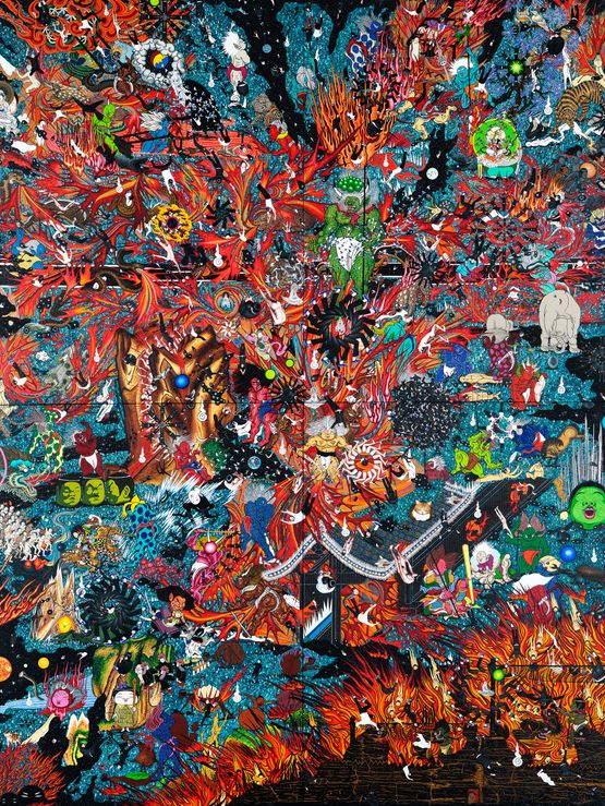 Chaos by Yamamoto Ryuki contemporary artwork Painting