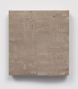Distressed Canvas Circuit Board with Component Rubbings and Punctures 8 by Analia Saban contemporary artwork mixed media textile