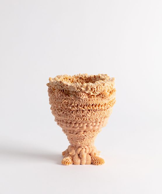 Tangerine Chalice by Ebony Russell contemporary artwork Sculpture