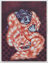 Pet Scarf by Zoe Blue M. contemporary artwork painting