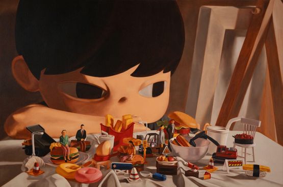 We Have One Job by Erthh thanathorn Phattaratada contemporary artwork Painting