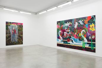 Contemporary art exhibition Hernan Bas Creature Comforts at Perrotin Paris Marais France