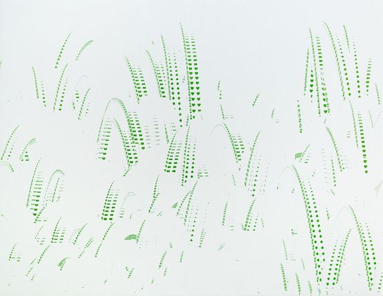 Shuffling - Grass by Quan Wenfei contemporary artwork Painting
