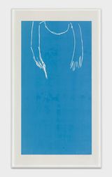 Erntender bright orient blue by Andrea Buttner contemporary artwork print