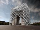 Arc de Triomphe World Institute for the Abolition of War by Krzysztof Wodiczko contemporary artwork Installation