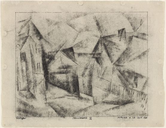 Mellingen III by Lyonel Feininger contemporary artwork Works on Paper
