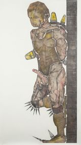 we had crossed each others way II Sebastian by Andreas Werner contemporary artwork drawing works on paper