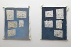 Sky painting with reliefs by Masaya Chiba contemporary artwork Painting