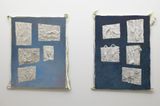 Sky painting with reliefs by Masaya Chiba contemporary artwork painting