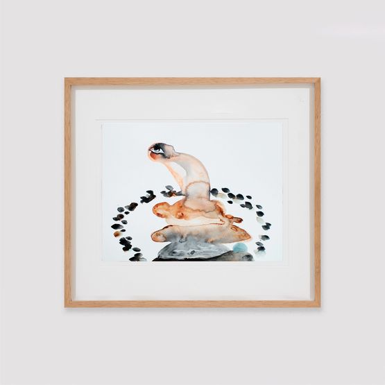 I Collect My Beloved Dream An Island Grew Within Me X by Alymamah Rashed contemporary artwork Works on Paper