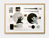 Dois circulos Warchavchik by Milton Machado contemporary artwork drawing works on paper