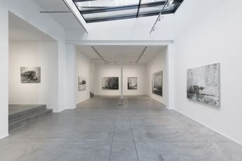 Contemporary art exhibition Philippe Cognee Eye of the Storm at Templon Brussels Belgium