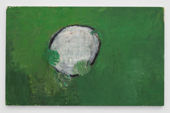 Untitled Band and Hands Green by Susan Rothenberg contemporary artwork Painting