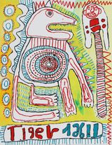 Malpa Wiru Good Friends by Kunmanara Tiger Yaltangki contemporary artwork painting