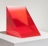 4-26-16 Red Wedge by Peter Alexander contemporary artwork sculpture