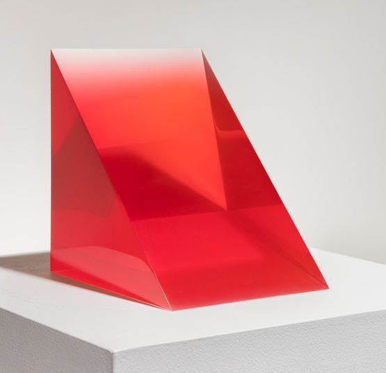4-26-16 Red Wedge by Peter Alexander contemporary artwork Sculpture