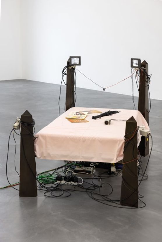 Mama Bed by Julia Scher contemporary artwork Sculpture