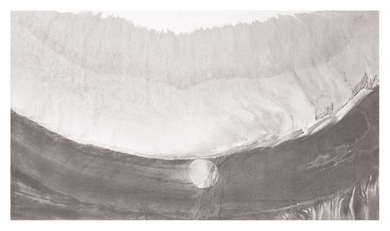 Moonlight  Clair de la Lune by Gao Xingjian contemporary artwork Works on Paper
