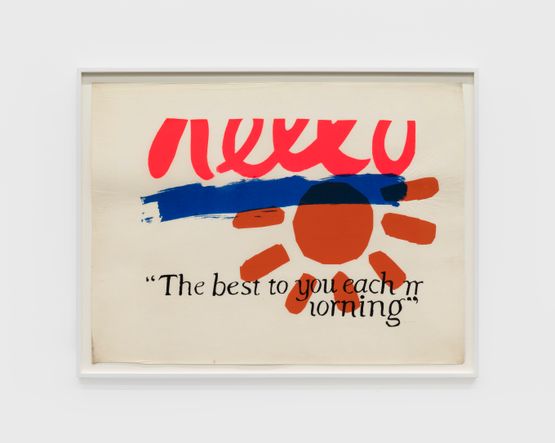 The best to you each morning by Corita Kent contemporary artwork Print