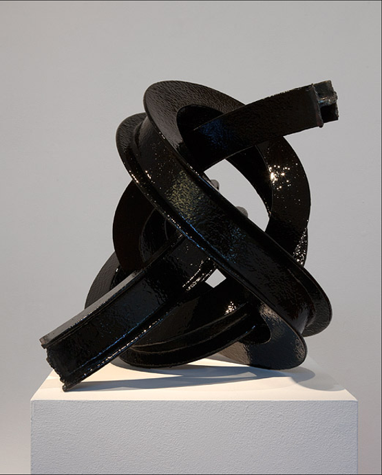 Black I-beam Knot by James Angus contemporary artwork Sculpture