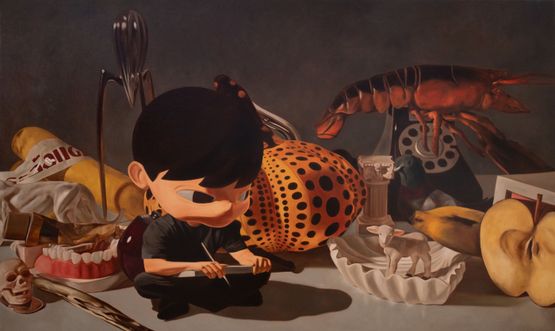 Still That Kid by Erthh thanathorn Phattaratada contemporary artwork Painting