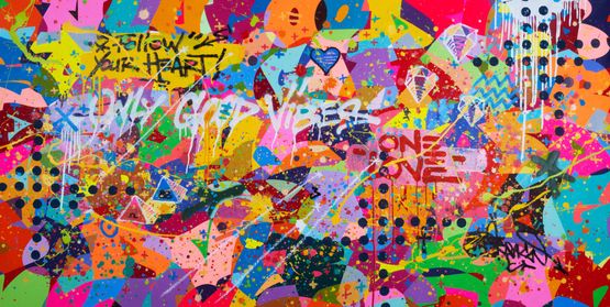 ONLY GOOD VYBZ by Cyril Kongo contemporary artwork Painting