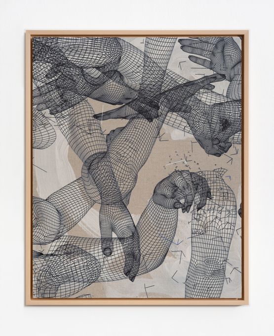 Gestural Echo by Matthew Stone contemporary artwork Painting