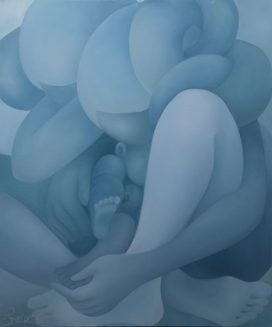 January Inner Shelter by Ellen Sheidlin contemporary artwork Painting