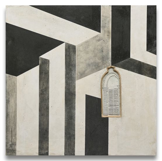 Intersected Space 1 by Rathin Barman contemporary artwork Works on Paper