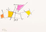 Disordine FP by Giorgio Griffa contemporary artwork painting works on paper