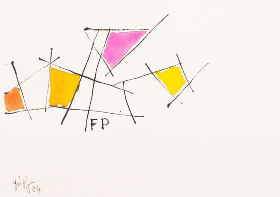 Disordine FP by Giorgio Griffa contemporary artwork Painting