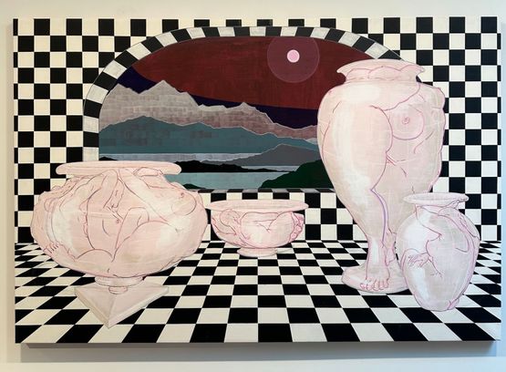 Be aware she can move in any direction by Lily Lewis contemporary artwork Painting