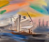 Never leave by Sophie Von Hellermann contemporary artwork painting