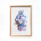 Human Beast Ghost by Wang Haiyang contemporary artwork painting works on paper
