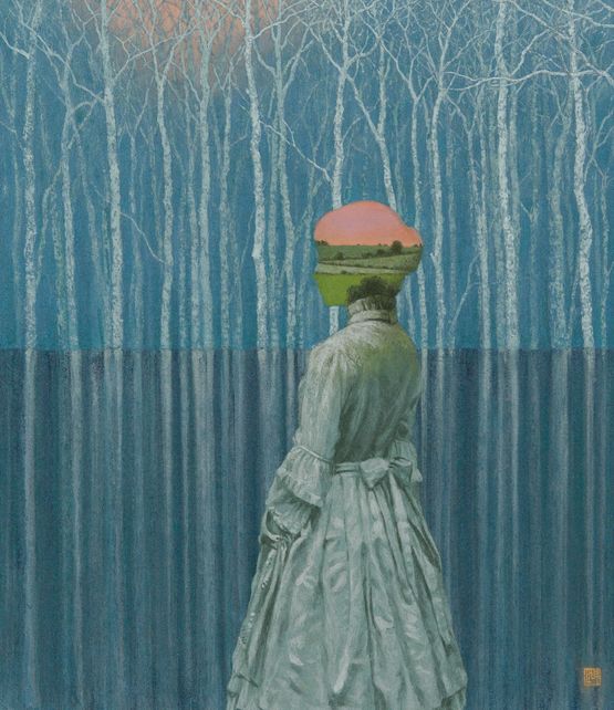 Words Fade Among the Trees by Kazuyuki Futagawa contemporary artwork Works on Paper
