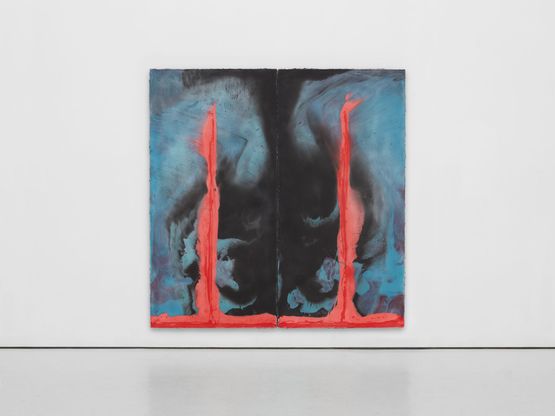 Untitled shoot through soil by Harminder Judge contemporary artwork Painting