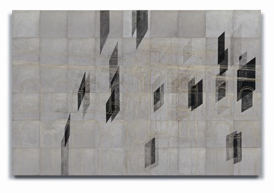 Space Counts II by Rathin Barman contemporary artwork Works on Paper