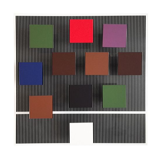 Carre Blanc Inferieur by Jesus Rafael Soto contemporary artwork Sculpture