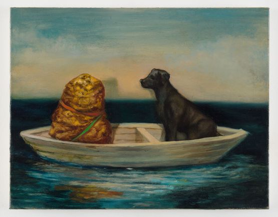 I am watching you missing you wondering about you like in a scene of an Italian movie by Chen Ching-Yuan contemporary artwork Painting